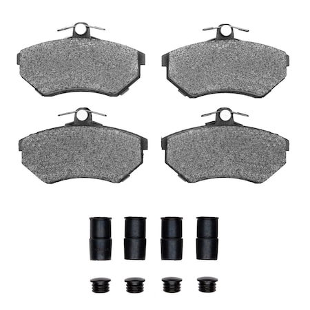 Dynamic Friction Co 5000 Euro Ceramic Brake Pads and Hardware Kit, Low Dust, Front 1600-0780-01
